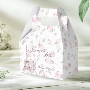 Sweet Macaron Bonjour Bebe Paris Baby shower Favour Box