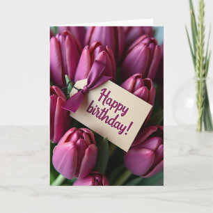 Sweet Magenta Blossoms Card