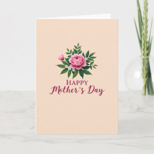 Sweet Magenta Mothers Day Card