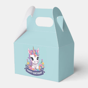 Sweet Magical Baby Unicorn Favour Box