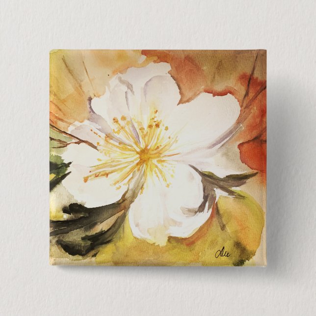 Sweet Magnolia Button (Front)