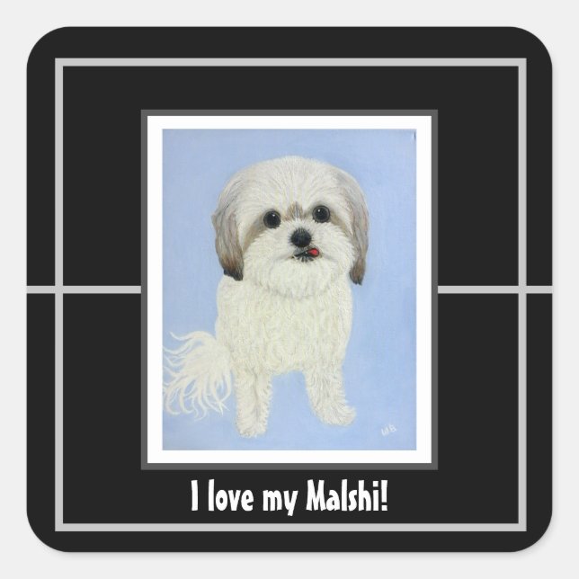 Sweet Malshi Square Sticker (Front)