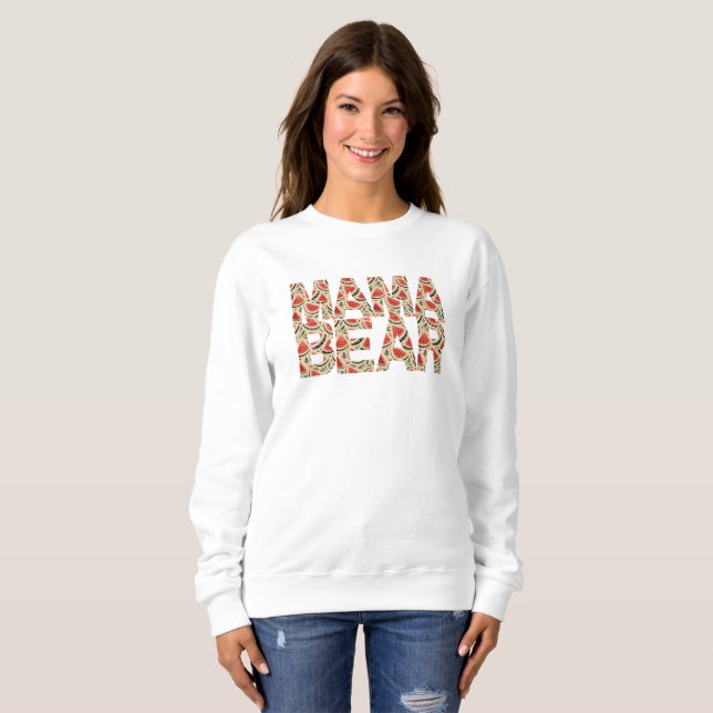 Sweet Mama Bear Watermelon Wonder Sweatshirt (Front Full)