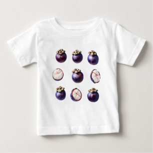 Sweet Mangosteen Tropical Fruit Baby T-Shirt