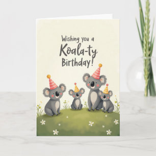 Sweet Marsupial Party Card