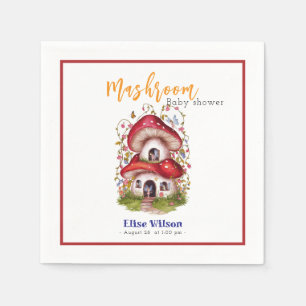 Sweet mashroom fairy is on the way napkin