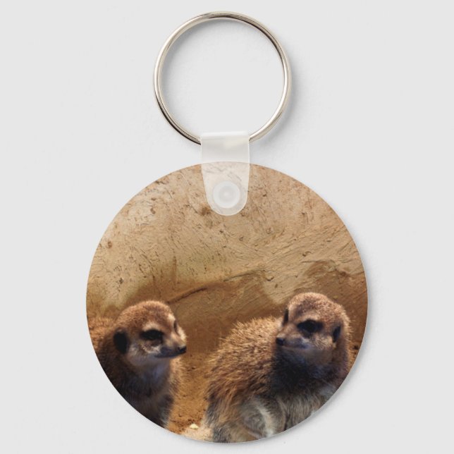 Sweet Meerkat Key Ring (Front)