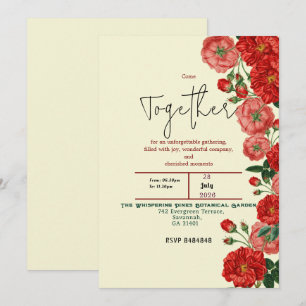 Sweet memories gathering invitation