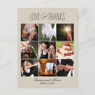Sweet Memories Wedding Thank You Card