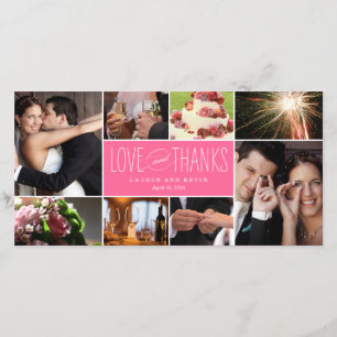 Sweet Memories Wedding Thank You Photo Cards