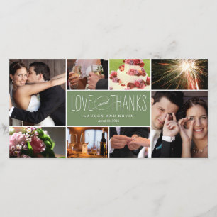 Sweet Memories Wedding Thank You Photo Cards