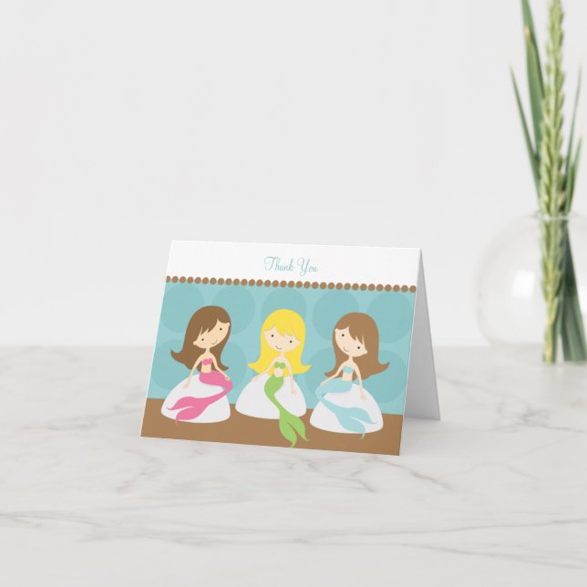 Sweet Mermaids Note Cards (Front)