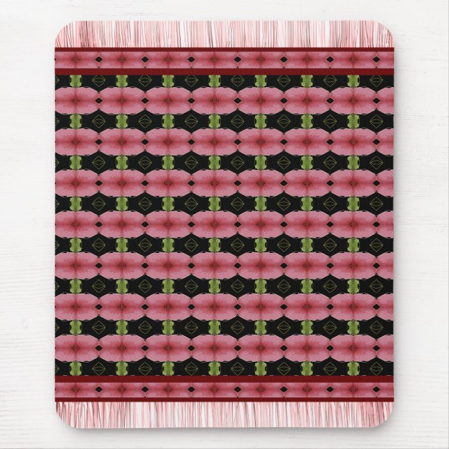 Sweet Mini Mouse Rug In Burgundy Pad (Front)