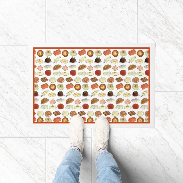Sweet Mithais Indian Candy Sweets Bakery Doormat (Indoor)