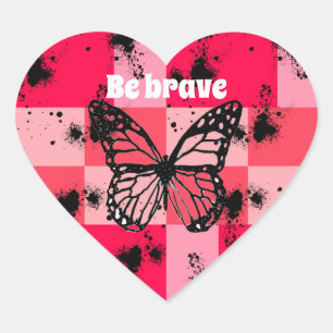 Sweet Modern candy abstract art Heart Sticker