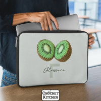 Sweet Modern Minimal Green Crochet Kiwi Name