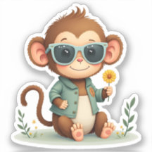Sweet Monkey Friend | Gentle Kawaii Animal