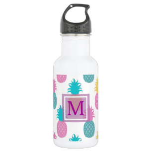 Sweet monogrammed pineapples 532 ml water bottle