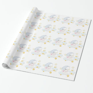 Sweet Moon Baby Shower Wrapping Paper