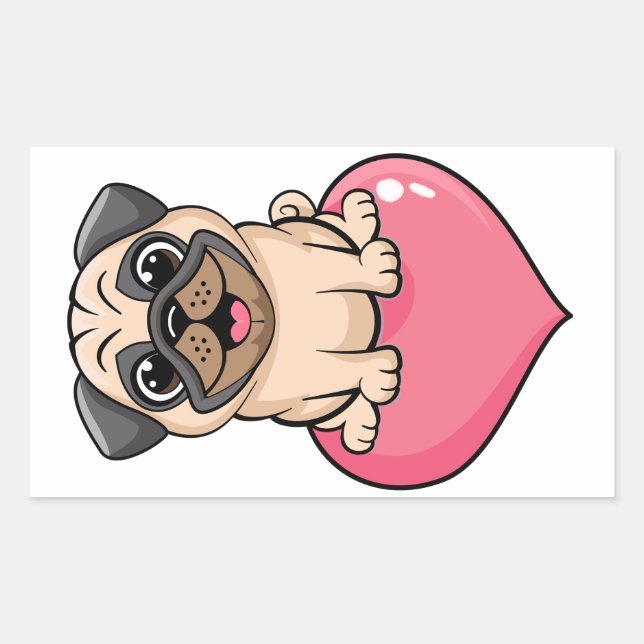 Sweet mops rectangular sticker (Front)