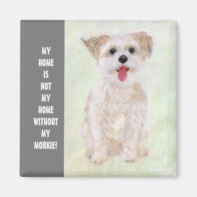 Sweet Morkie Home Magnet (Front)
