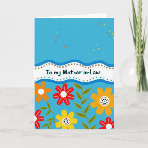 Sweet Mother Inlaw Card