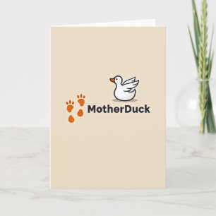 Sweet Motherduck Waterfowl Card