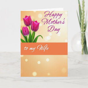 Sweet Mothers Day Bokeh Card