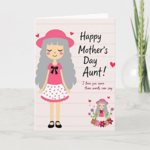 Sweet Mothers Day Figure Card