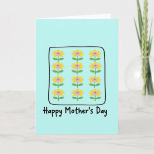 Sweet Mothers Day Flowers Card