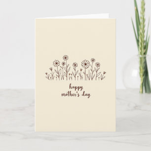 Sweet Mothers Day Garden Art Card