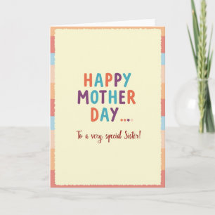 Sweet Mothers Day Pastel Hues Card