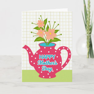 Sweet Mothers Day Teapot Card