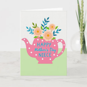 Sweet Mothers Day Teapot Design Card
