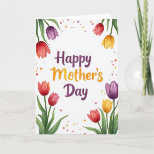 Sweet Mothers Day Tulip Card