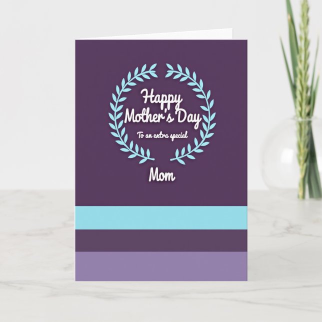 Sweet Mothers Day Wreath Card (Front)