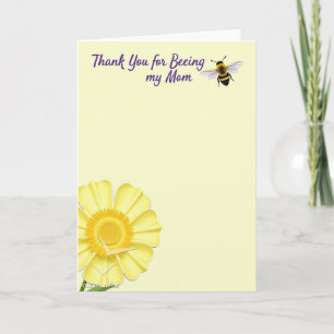 Sweet Mothers Day Yellow Bloom Card