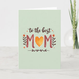 Sweet Mum Floral Branch Card