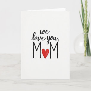 Sweet Mum Vermilion Heart Card