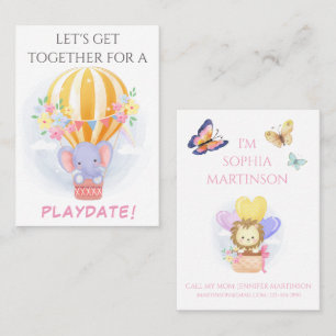 Sweet Mummy Calling Card For Child Playdate
