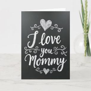 Sweet Mummy Chalk Heart Card