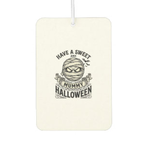 Sweet Mummy Halloween Vintage Vector Design_1 Car Air Freshener