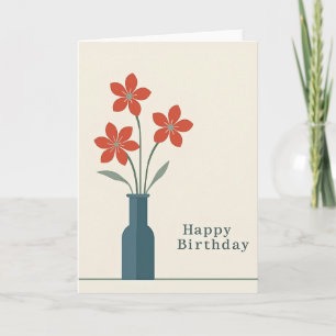 Sweet Muted Floral Birthday Card