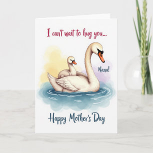 Sweet Nana Bird Family Mothers Day Card