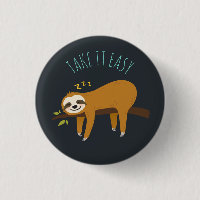 Sweet Napping Sloth "Take It Easy"
