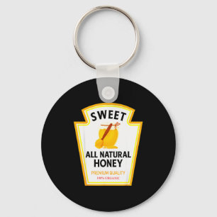 Sweet Natural Honey Funny Condiment Costume Party  Key Ring