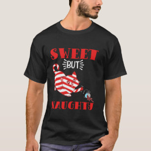 Sweet Naughty List Cat Hot Choco CollectionKitten  T-Shirt