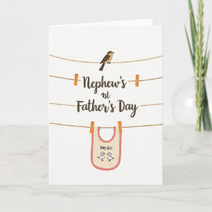 Sweet Nephews First Fathers Day Card