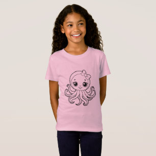 Sweet Octopus: Kids' Short Sleeve T-Shirt for Litt