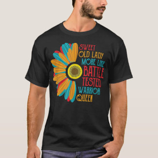 Sweet Old Lady  Retro Vintage Grandma Birthday  T-Shirt